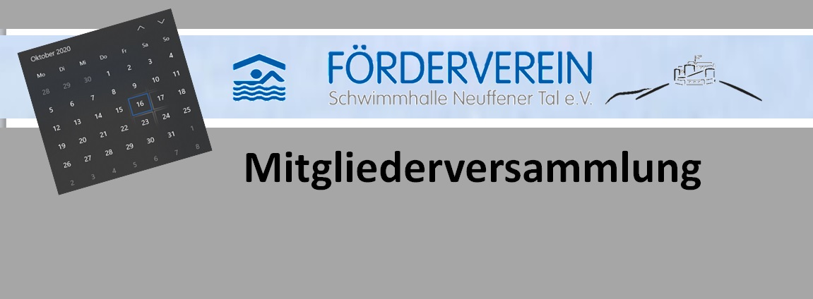 Jahreshauptversammlung Förderverein Schwimmhalle Neuffener Tal e.V.